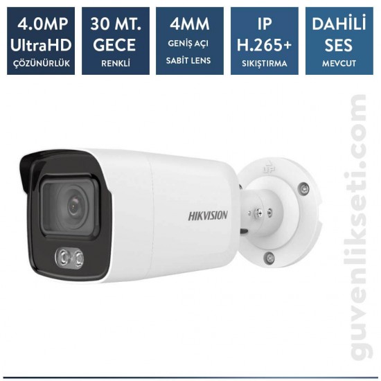 Hikvision DS-2CD1047G0-LUF 4MP IP ColorVu Bullet Kamera